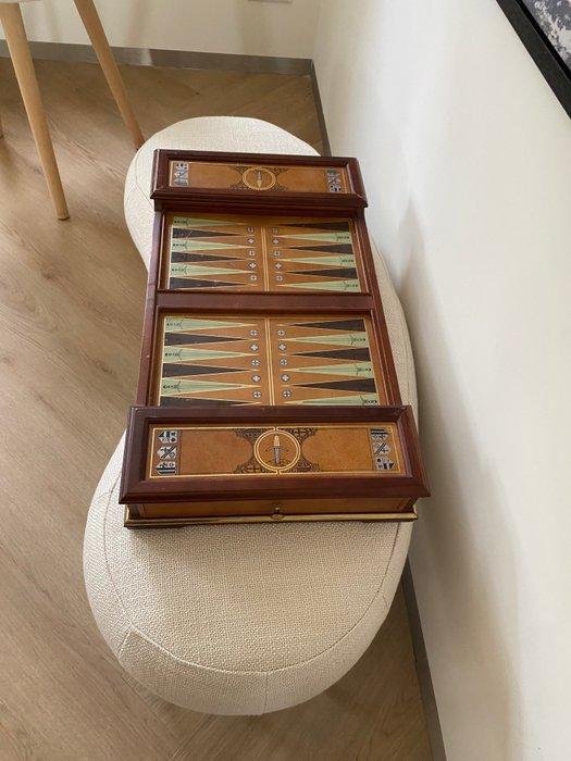 Schaakspel - Hout verzilverd en verguld, Antiek en Kunst, Curiosa en Brocante