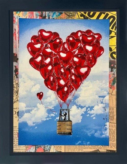 Mr Brainwash (1966) - Love above all (UNQ 1/1), Antiquités & Art, Art | Peinture | Moderne