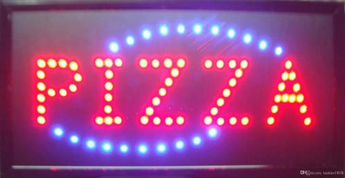 PIZZA LED bord lamp verlichting lichtbak reclamebord #B4, Maison & Meubles, Lampes | Autre, Envoi
