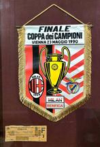Finale Coppa Campioni Milan - Benfica - 1990 - Gagliardetto., Verzamelen, Nieuw