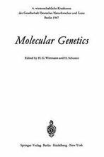 Molecular Genetics : 4. wissenschaftliche Konfe. Wittmann,, Wittmann, Heinz G., Verzenden