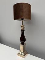 Lampe de table - Laiton, Textile - Empire Stijl lampe de