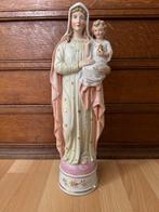 Porcelaine - Sculpture, Statue Vierge a l’enfant- porcelaine, Antiek en Kunst