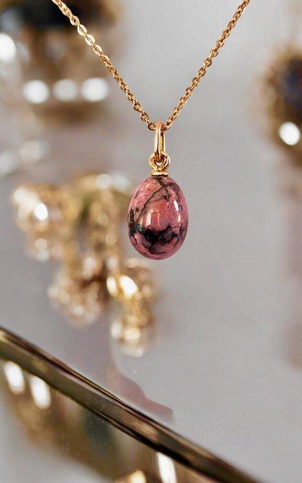 Hanger Imperiaal Russisch gouden & purperine hanger circa, Handtassen en Accessoires, Antieke sieraden