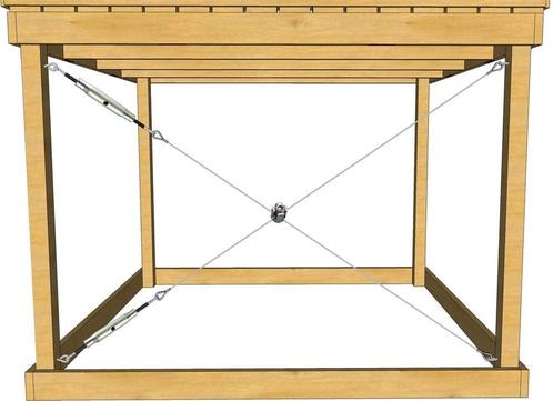 Pakket om te schoren met staalkabel - Met 6mm kabel, Tuin en Terras, Overige Tuin en Terras, Verzenden