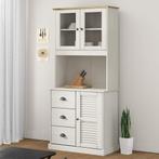 vidaXL Opzetkast VIGO 78x30x100 cm massief grenenhout wit, Verzenden, Nieuw