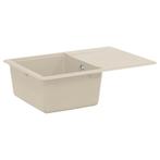 vidaXL Wasbak Beige 670 x 460 mm 80% Kwarts en 20% Hars, Huis en Inrichting, Keuken | Keukenelementen, Verzenden, Nieuw