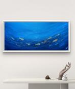 Luca Domiro - Drifting Together - XL painting, Antiek en Kunst