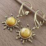 Barnsteen - Amber Sun Earrings – Solar-Inspired Yellow Amber