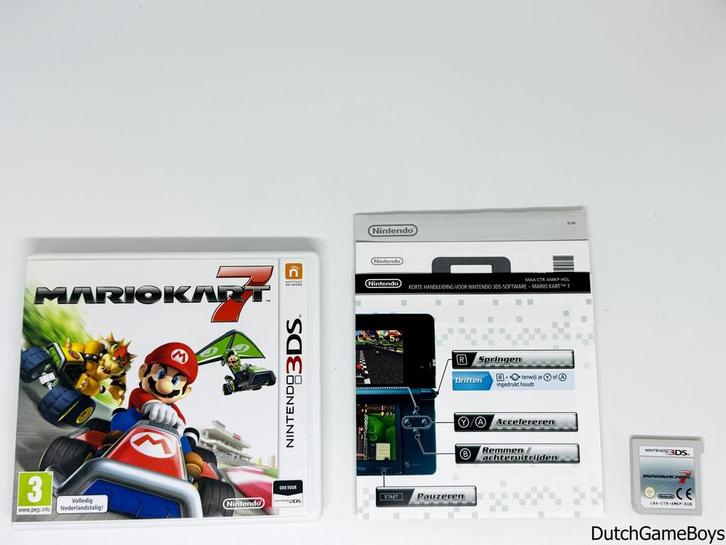 Nintendo 3DS - Mario Kart 7 - HOL, Games en Spelcomputers, Games | Nintendo 2DS en 3DS, Gebruikt, Verzenden