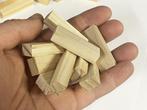 Set van 36 kleine knutselhoutjes, blokjes (4.5x1.5x1 cm), Nieuw, Verzenden