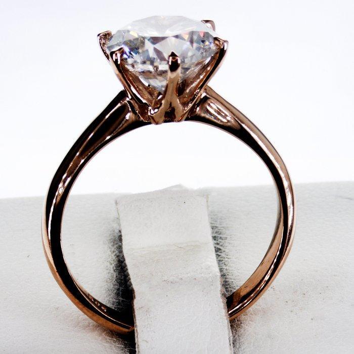 Zonder minimumprijs - Verlovingsring - 14 karaat Roségoud -, Handtassen en Accessoires, Antieke sieraden