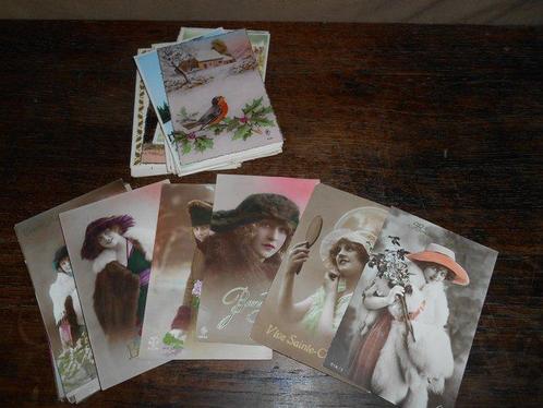 Fantasy mix + toutes les cartes ont un timbre-poste belge, Collections, Cartes postales | Étranger