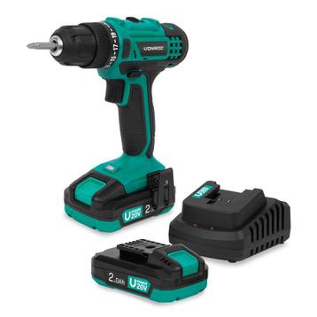 Accuboormachine 20V | Incl. 2x 2.0Ah Accu’s en snellader, Verzenden