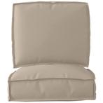 vidaXL Pallet Kussen Set 2 pcs Taupe Oxford Stof, Verzenden, Nieuw