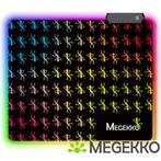 Megekko RGB Gaming Muismat Medium 320 x 270 mm, Computers en Software, Nieuw, Verzenden