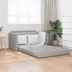 vidaXL Vloersofa Bed 2-in-1 Cloud Grijs 124x71x78 cm Stof, Huis en Inrichting, Zetels | Zetels, Verzenden, Nieuw
