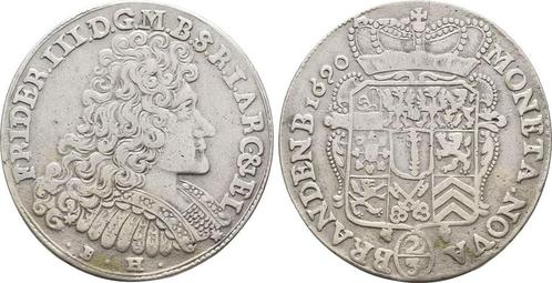 2/3 taler, daalder Minden 1690 Bh Preussen Pruisen: Fried..., Postzegels en Munten, Munten | Europa | Niet-Euromunten, België