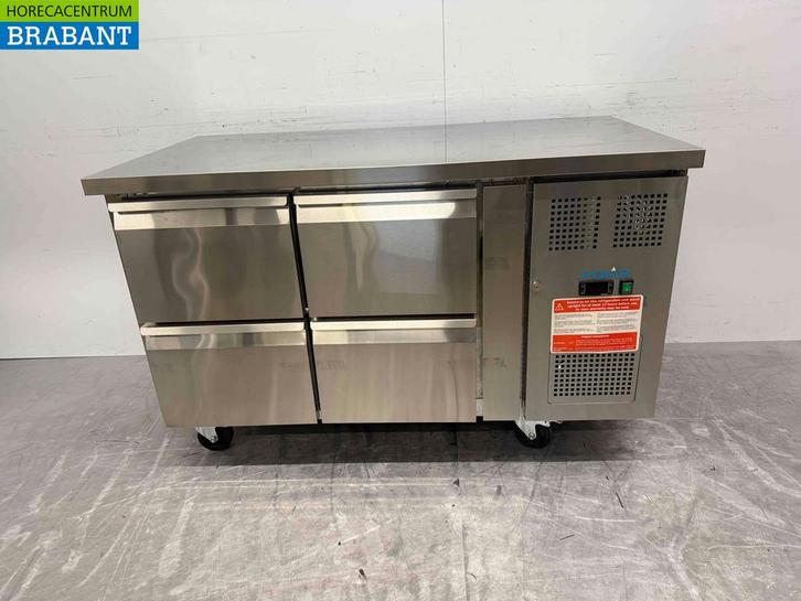 RVS Polar Koelwerkbank 4 laden 136 cm 230V Horeca, Zakelijke goederen, Horeca | Keukenapparatuur, Ophalen of Verzenden