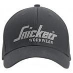 Snickers 9041 casquette logo - 5804 - steel grey - black -