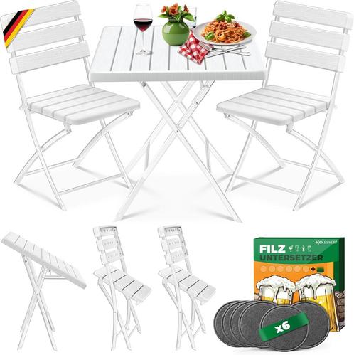 KESSER® Bistroset 3-delige balkontafel met 2 stoelen, balkon, Huis en Inrichting, Overige Huis en Inrichting, Verzenden