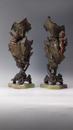 Vaas (2) - Onyx, Zamac - Napoleon III siervazen, Antiek en Kunst