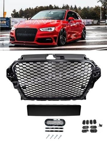 RS3 Look Frontgrill Piano Black voor Audi A3 8V / S line S3 beschikbaar voor biedingen