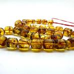 Chapelet Tesbih en ambre baltique naturel, prière rosary,