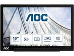 AOC I1601FWUX - Full HD IPS Monitor - 15.6 Inch - Draagbaar, Verzenden, Zo goed als nieuw