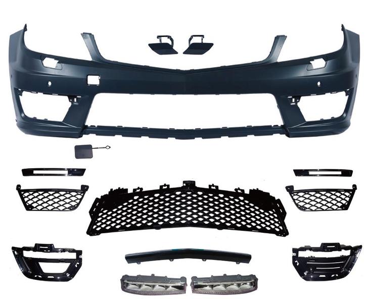 Voorbumper | Mercedes-Benz C-Klasse W204 2011-2014 | ABS kun, Auto-onderdelen, Carrosserie, Nieuw, Mercedes-Benz, Verzenden