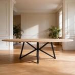 Plat ovaal Eikenhout  Matrix Flower