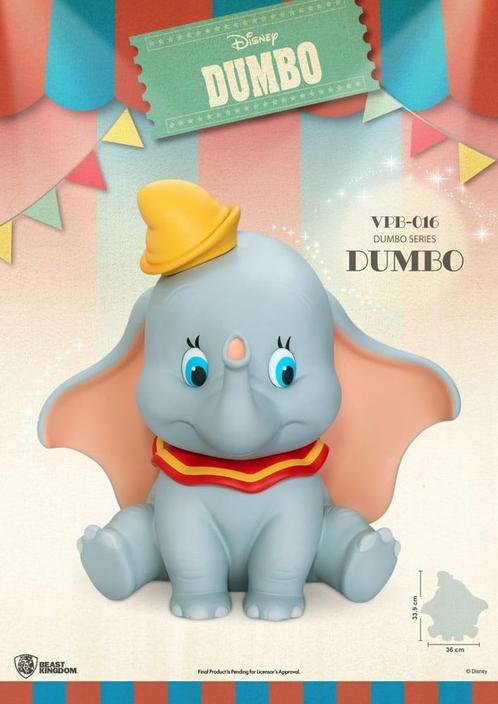 Disney Piggy Vinyl Bank Functional Dumbo 34 cm, Verzamelen, Disney, Ophalen of Verzenden