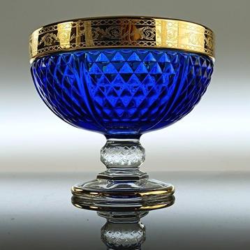 Secoloventesimo - Koekjesdoos - 24 kt goud - Blauwe