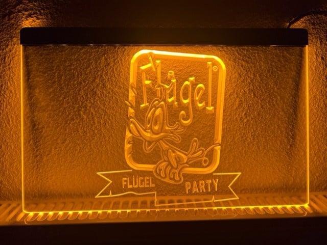 Flugel party neon bord lamp LED verlichting reclame lichtbak, Huis en Inrichting, Lampen | Overige, Nieuw, Verzenden