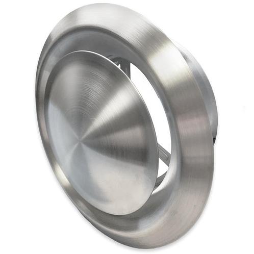 Rooster/ventiel (afvoer & toevoer) Ø160mm - Geborsteld RVS, Doe-het-zelf en Bouw, Ventilatie en Afzuiging, Nieuw, Verzenden