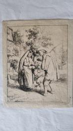 Adrien van Ostade (XVII) - Uomo e donna che parlano