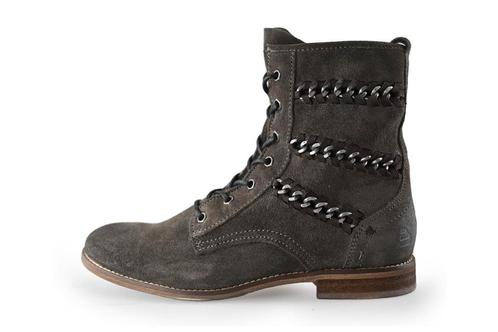 Durea Veterboots in maat 39 Grijs | 5% extra korting, Kleding | Dames, Schoenen, Grijs, Zo goed als nieuw, Overige typen, Verzenden