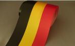 Belgische vlag lint 100 mm  25 meter /rol zijde