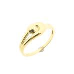 Gouden fantasie ring (gouden sieraden, gouden ring), Handtassen en Accessoires, Ringen, 18 tot 19, Gebruikt, Overige kleuren, Ophalen of Verzenden