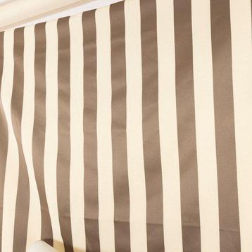Rayures tortora et beige - tissu élégant - brillant et