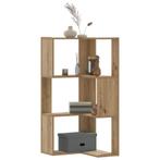 vidaXL Boekenkast 3-laags hoek 50x50x102 cm hout artisanaal, Huis en Inrichting, Kasten | Boekenkasten, Verzenden, Nieuw