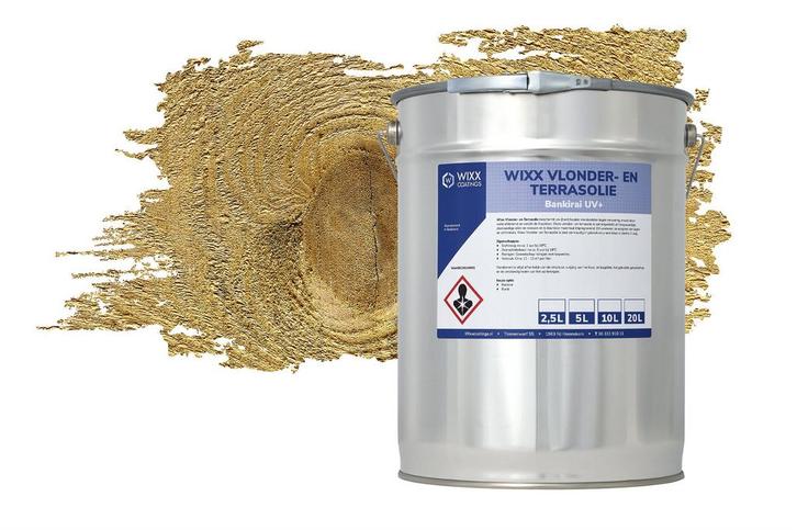 Wixx Vlonder en Terrasolie UV+ Blank | Naturel 1L, Doe-het-zelf en Bouw, Verf, Beits en Lak, Nieuw, Verzenden