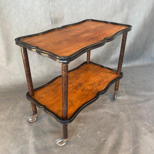 Chariot de service - Bois, design italien des années 1950, Antiek en Kunst, Curiosa en Brocante