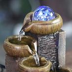 Mini Sier Waterval Feng Shui - LED Fontein Decor Ornament, Verzenden