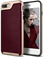 Caseology Envoy Series iPhone 8/7 Plus Leather Burgundy Red, Télécoms, Verzenden