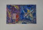 Marc Chagall (1887-1985) - Peintre, ange et tour Eiffel, Antiek en Kunst