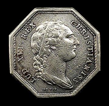 États-Unis, France, Pays-Bas. 4 jetons argento + 1 moneta