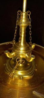 Sculpture en forme de personnage, Olielamp - 53 cm - Laiton