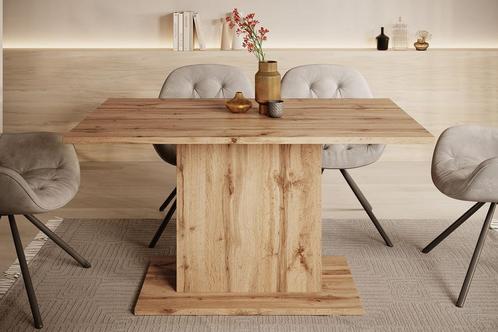 Meubella eetkamertafel Tova eiken eettafel 140 cm, Huis en Inrichting, Tafels | Eettafels, Nieuw, 50 tot 100 cm, Verzenden