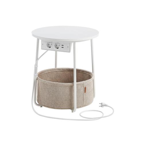 Salontafel - Moderne Stijl - Opbergruimte - Wit &amp; Bruin, Huis en Inrichting, Tafels | Salontafels, Nieuw, Ophalen of Verzenden